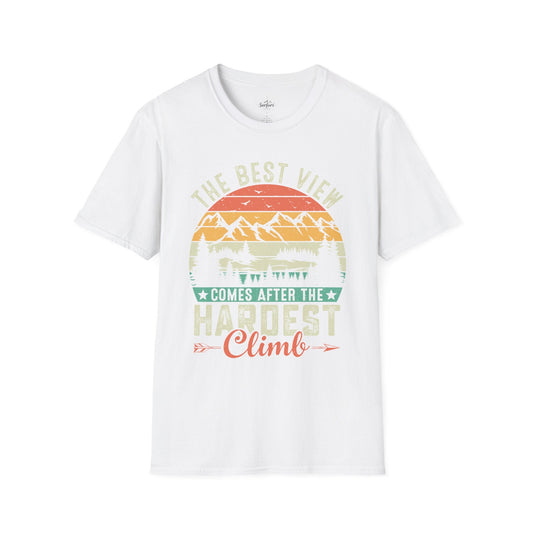 Printify T-Shirt White / XS Best Views after hardest climb