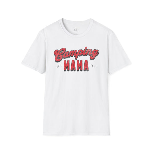 Printify T-Shirt White / XS Camping MAMA