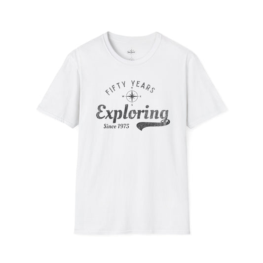 Printify T-Shirt White / XS Exploring Since 1975