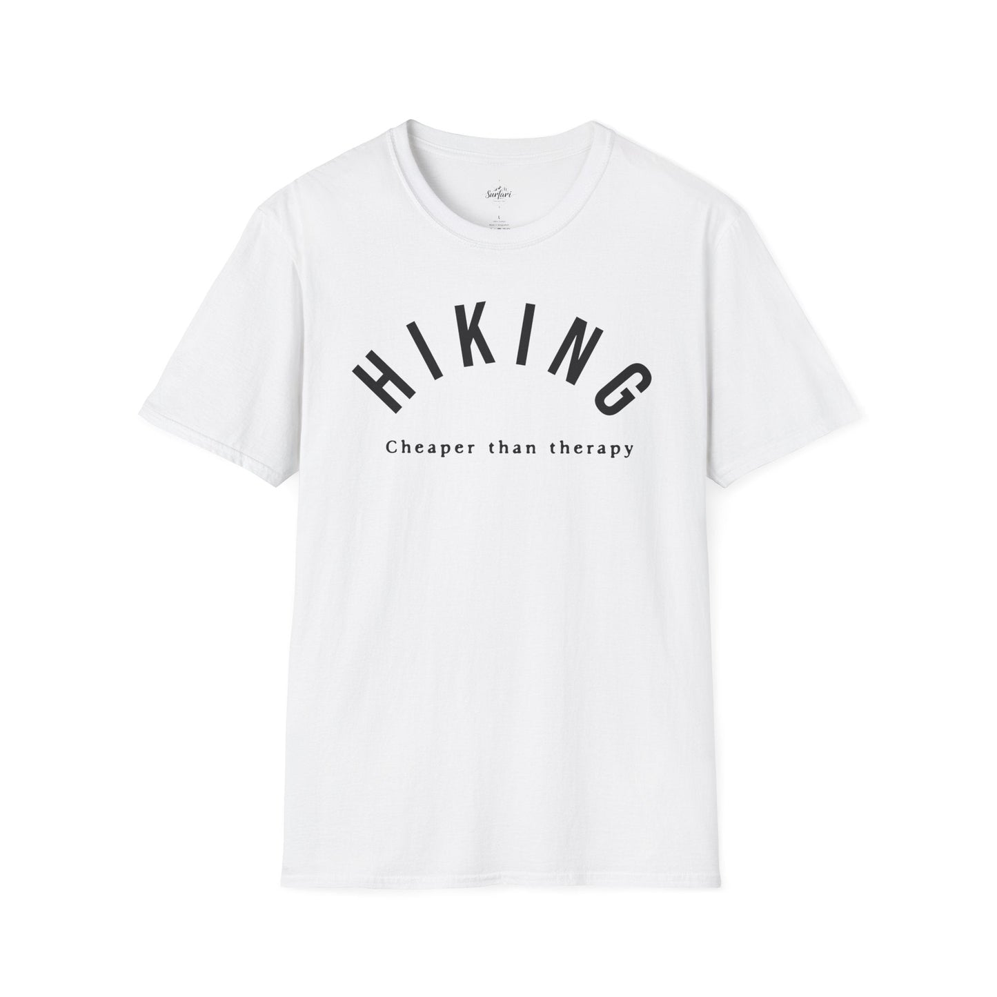 Printify T-Shirt White / XS Hiking Cheaper Than Therapy