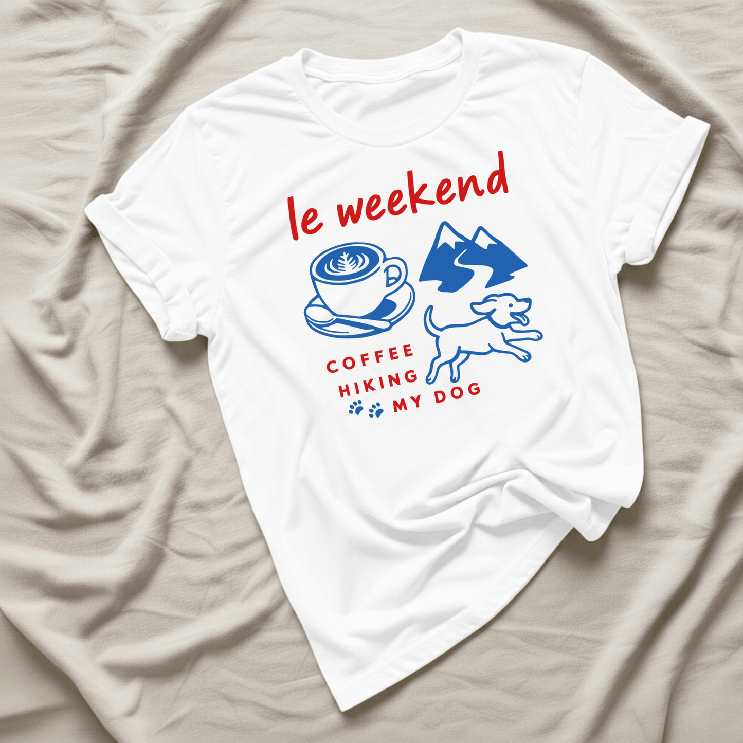 Printify T-Shirt White / XS Le Weekend T-Shirt