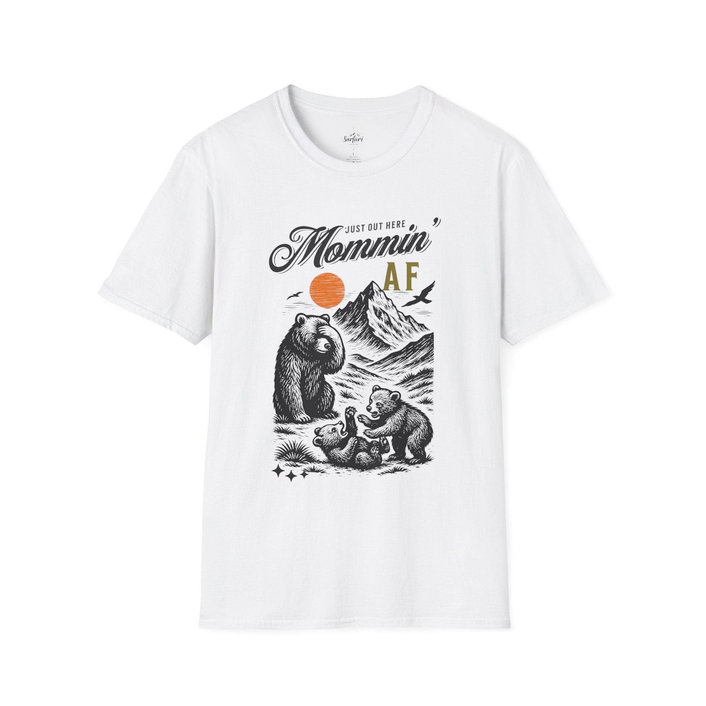 Printify T-Shirt White / XS Mommin AF