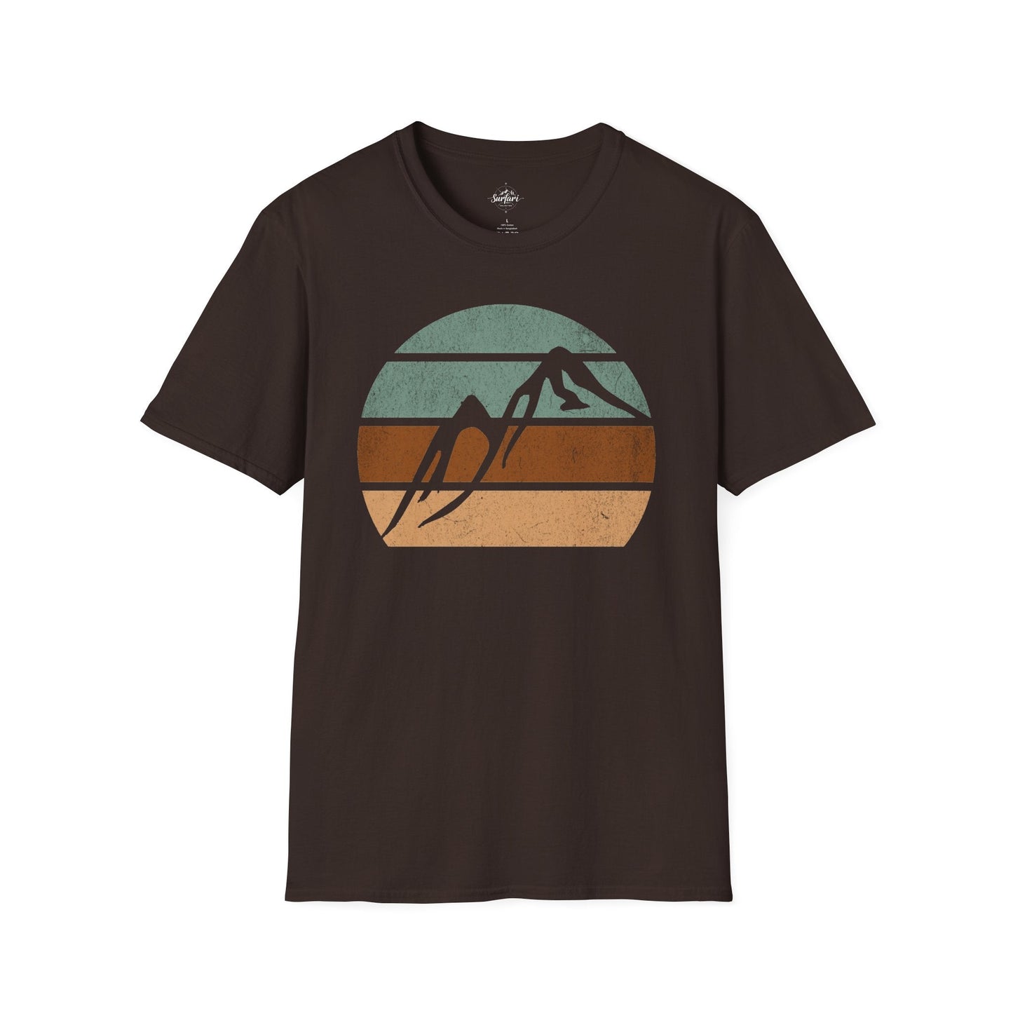 Retro Sunset Mountains