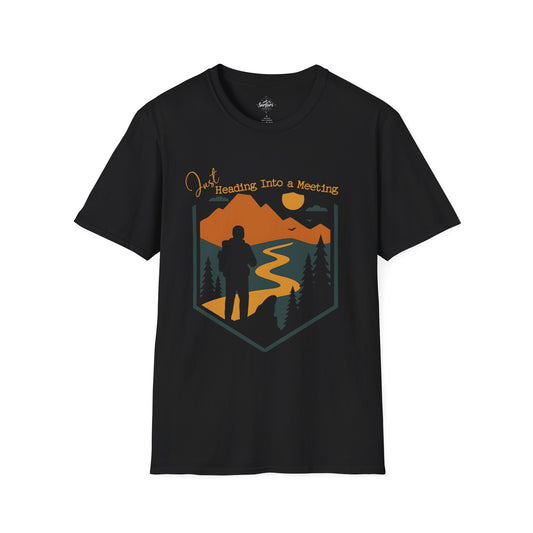 Heading into a meeting - hiker