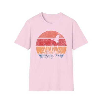 Retro Sunset Duck
