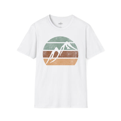 Retro Sunset Mountains