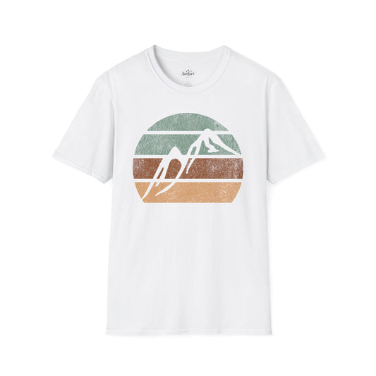 Retro Sunset Mountains
