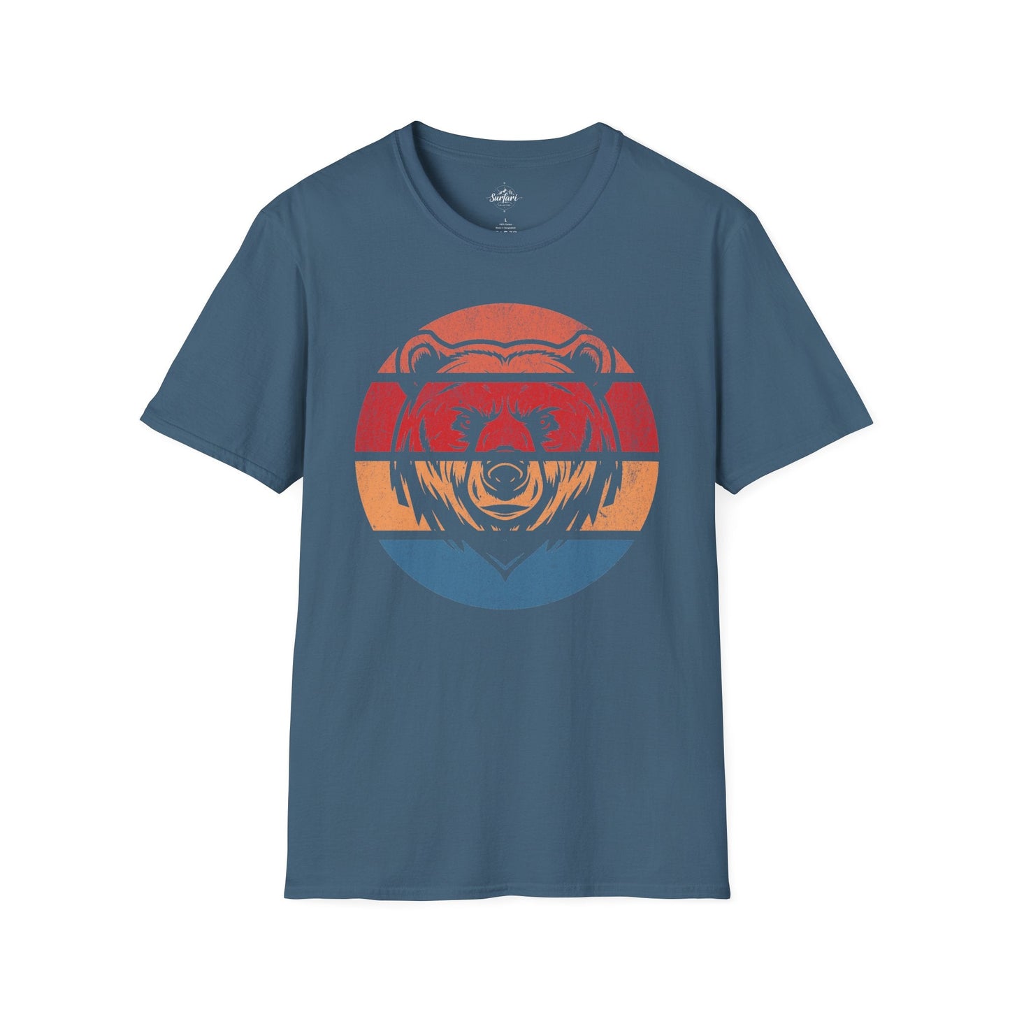 Retro Sunset Bear