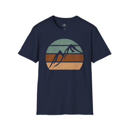 Retro Sunset Mountains