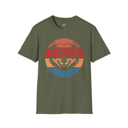 Retro Sunset Bear