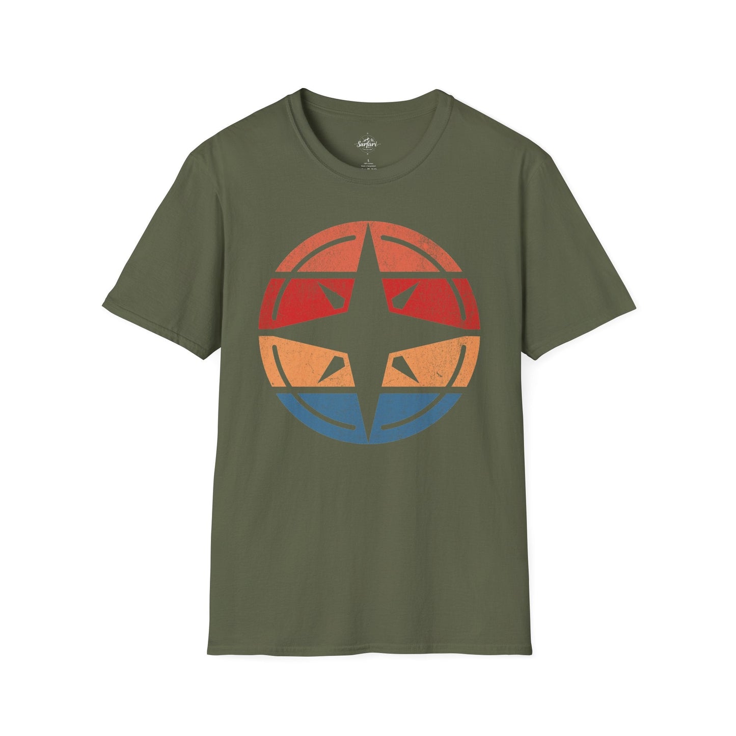 Retro Sunset Compass