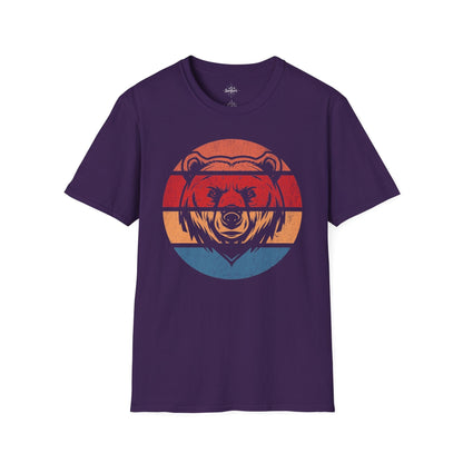 Retro Sunset Bear