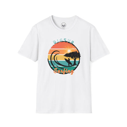 Big Sur Surfing Vintage Sunset Female