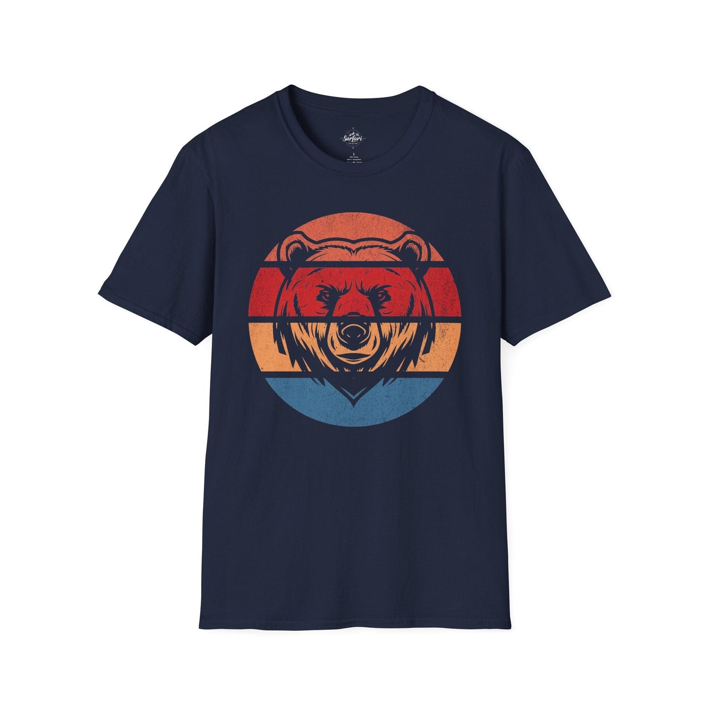 Retro Sunset Bear