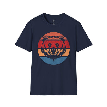 Retro Sunset Bear