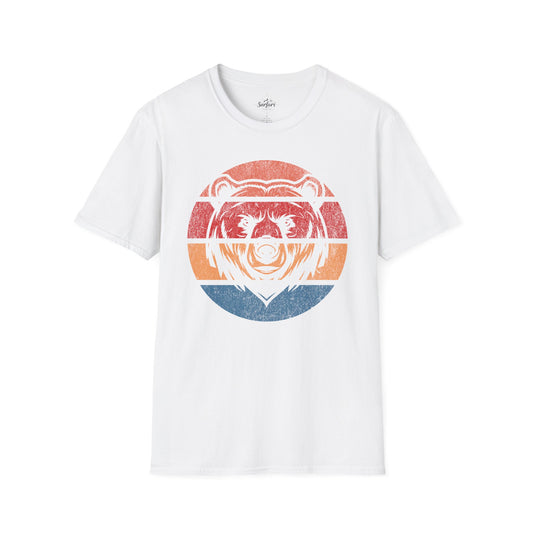 Retro Sunset Bear