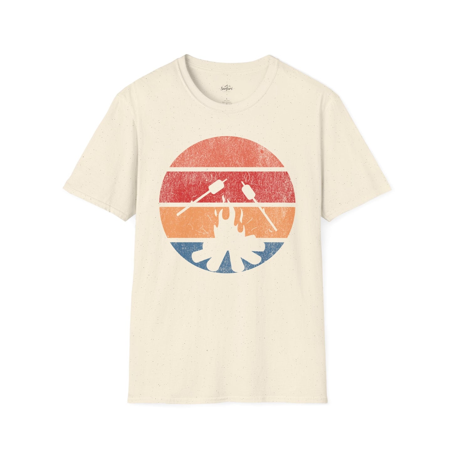 Retro Sunset Roasting Marshmallows