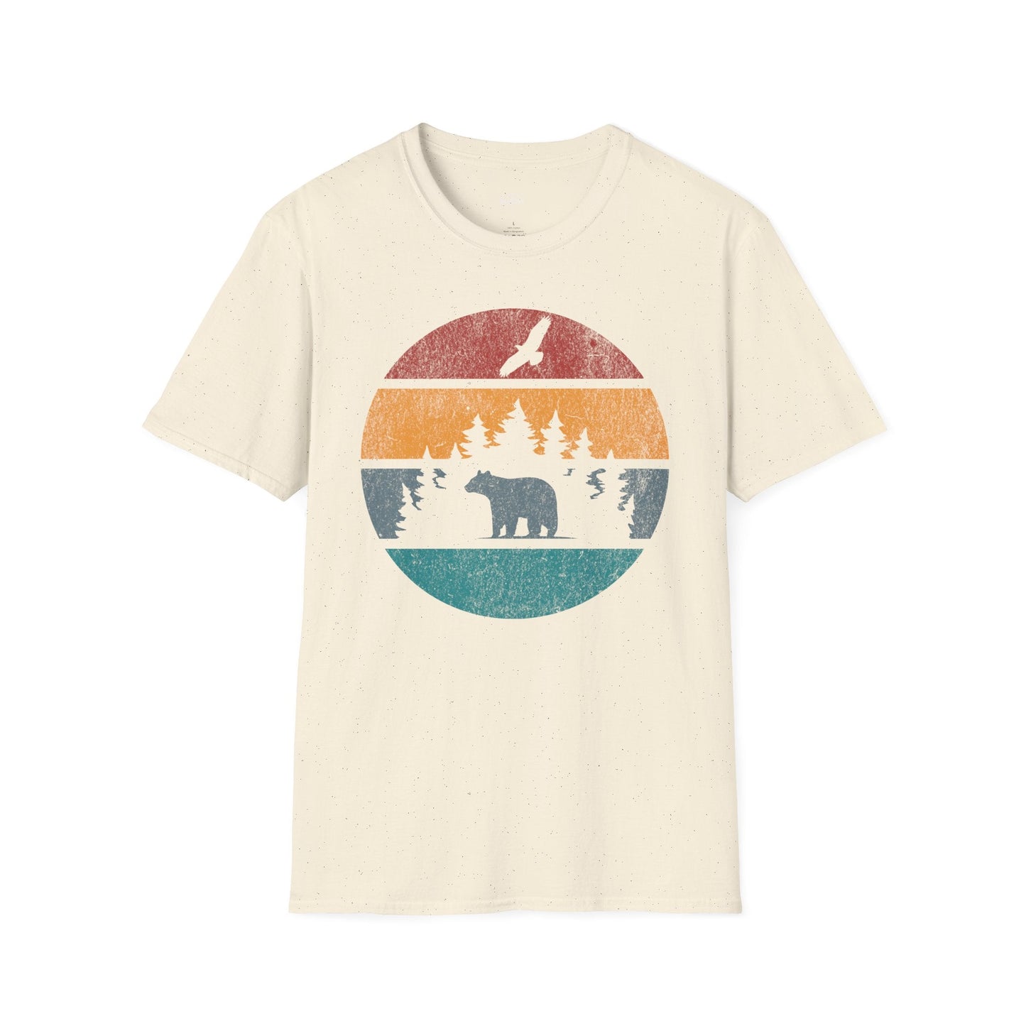 Retro Sunset California Bear