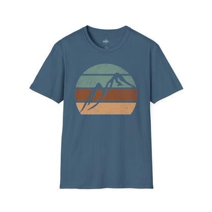 Retro Sunset Mountains