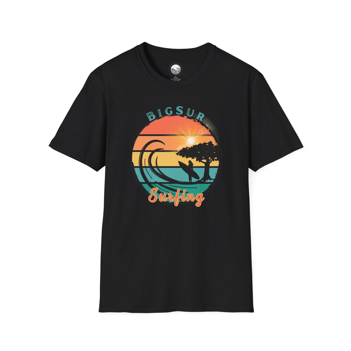 Big Sur Surfing Vintage Sunset Female