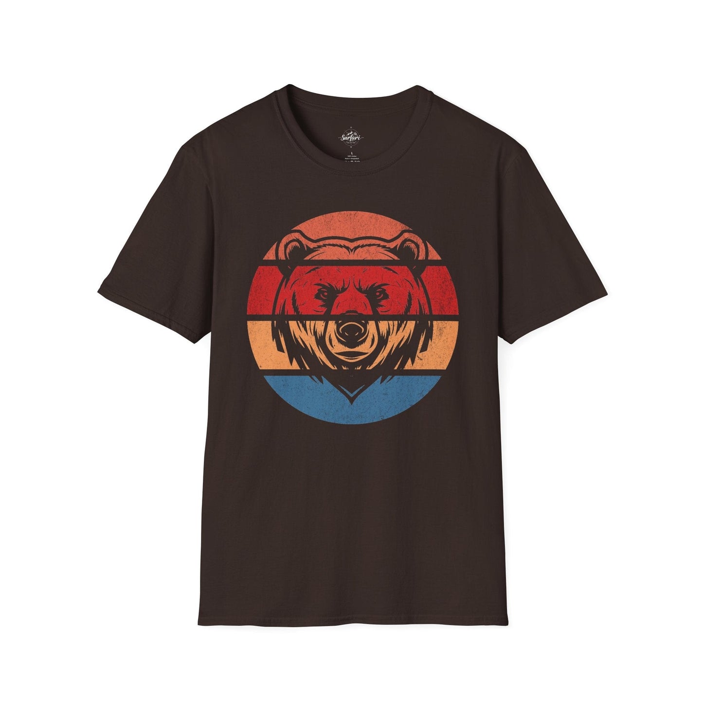 Retro Sunset Bear