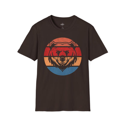 Retro Sunset Bear