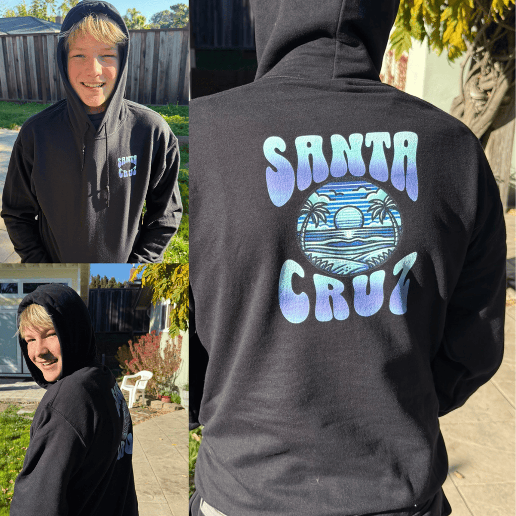 Printify Hoodie Black / S Santa Cruz Hoodie Unisex Heavy Blend™ Hooded Sweatshirt