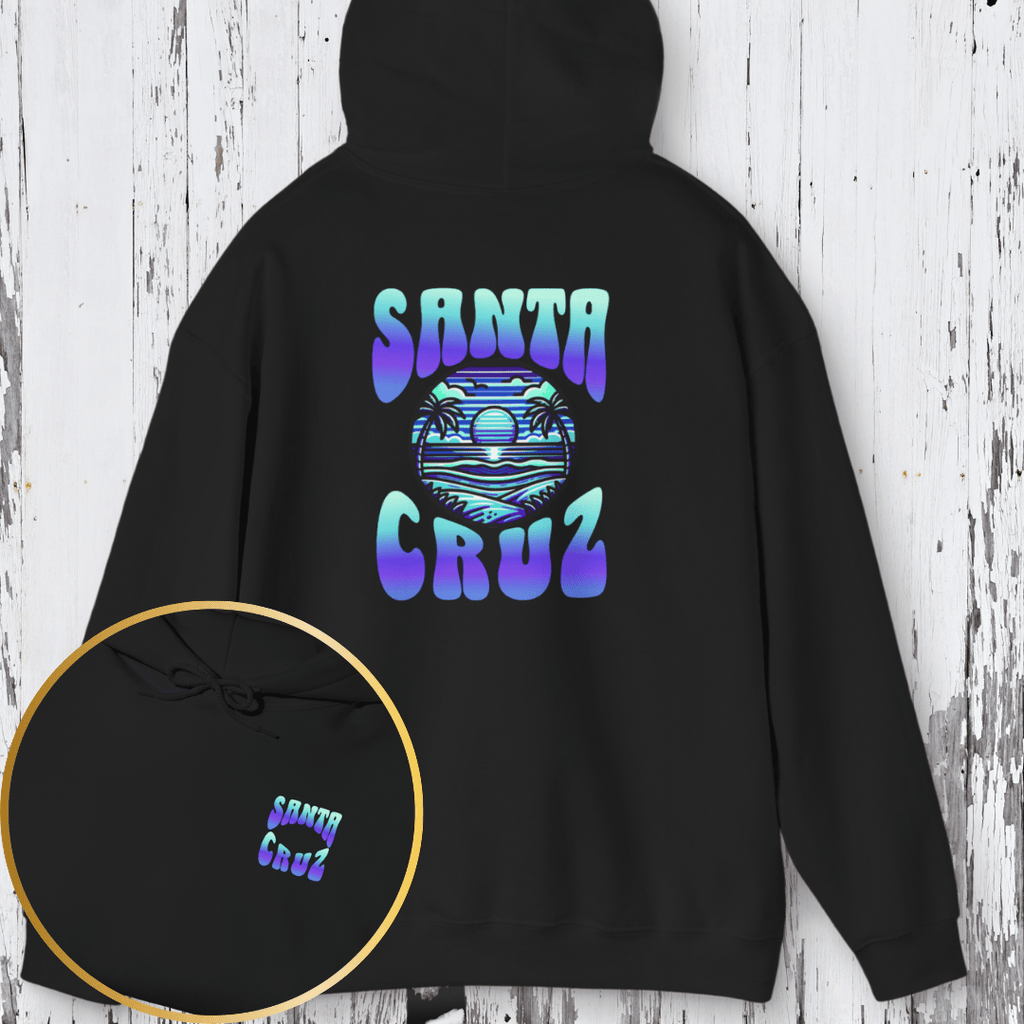 Printify Hoodie Black / S Santa Cruz Hoodie Unisex Heavy Blend™ Hooded Sweatshirt