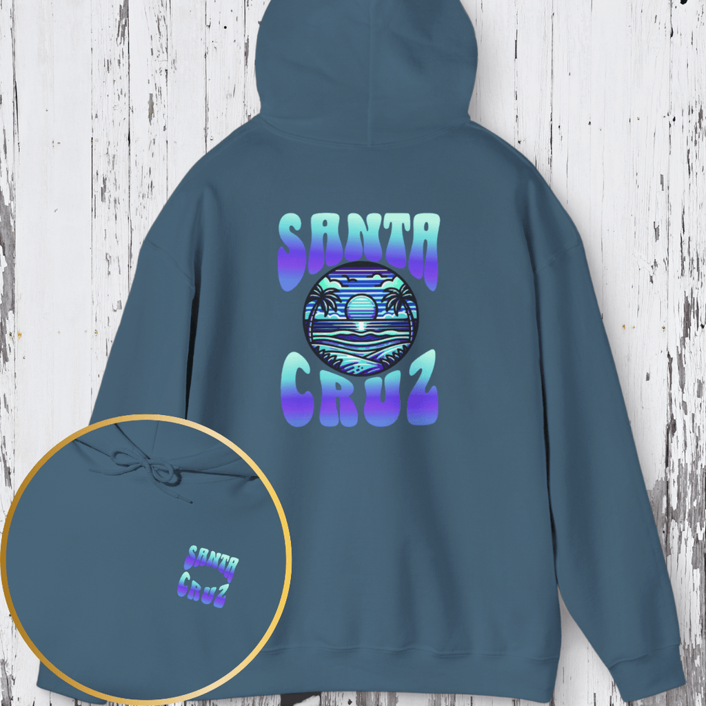 Printify Hoodie Indigo Blue / S Santa Cruz Hoodie Unisex Heavy Blend™ Hooded Sweatshirt