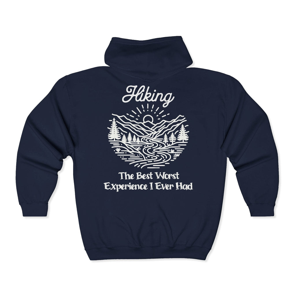 Printify Hoodie M / Navy Zip Up Hoodie