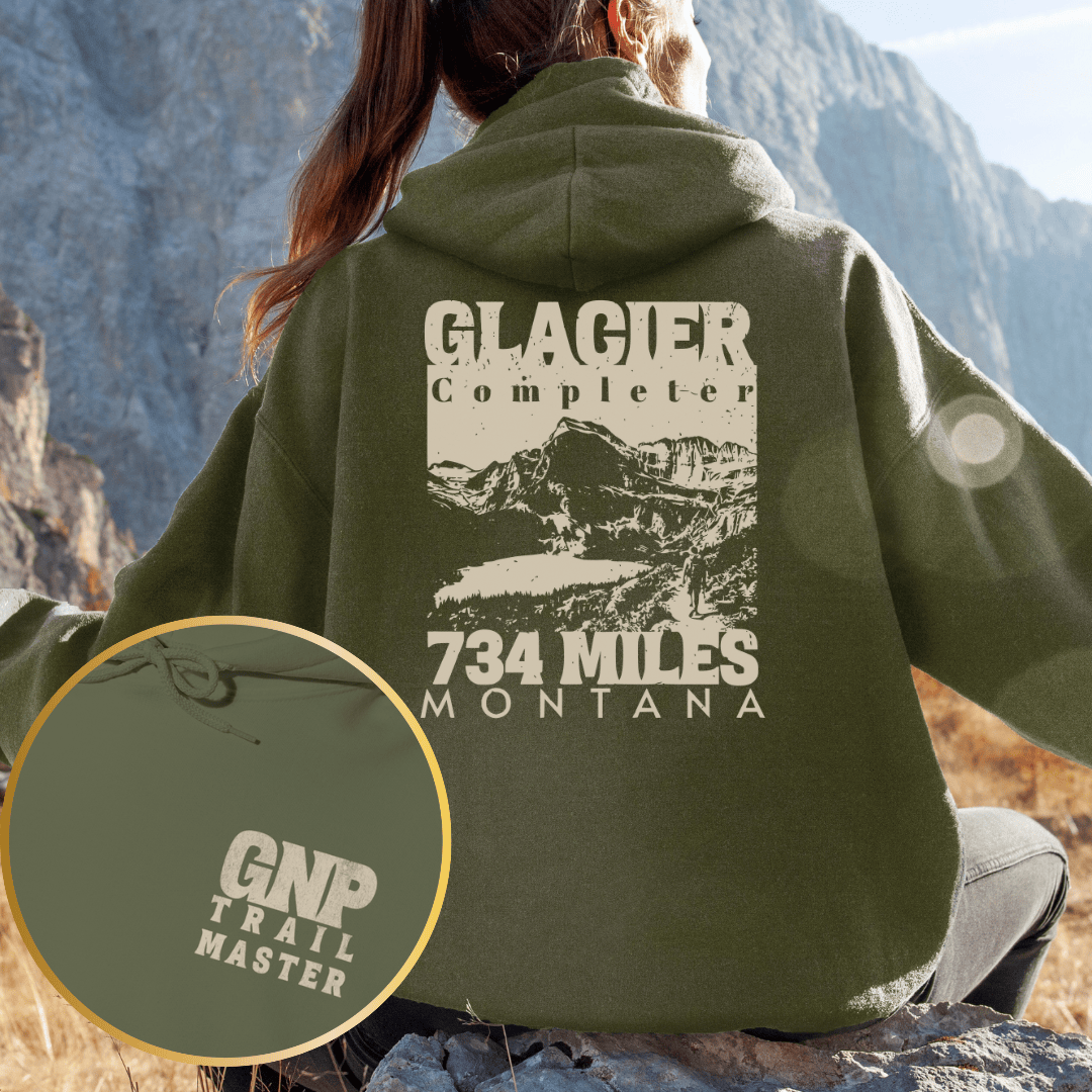 Printify Hoodie Military Green / S Glacier NP Completer