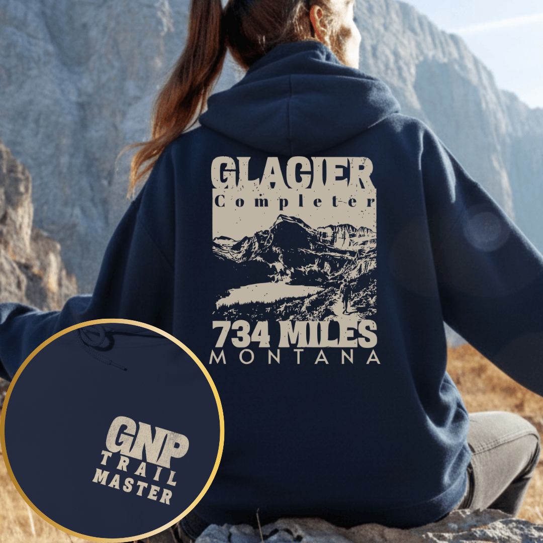 Printify Hoodie Navy / S Glacier NP Completer