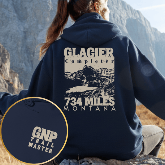 Printify Hoodie Navy / S Glacier NP Completer