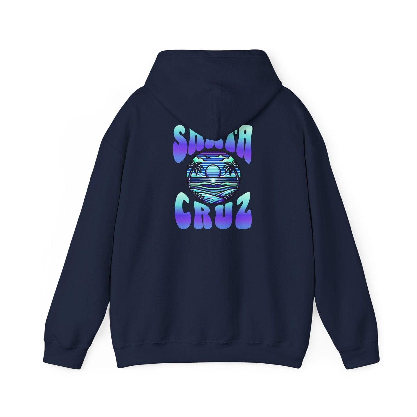 Printify Hoodie S / Navy Santa Cruz Hoodie Unisex Heavy Blend™ Hooded Sweatshirt