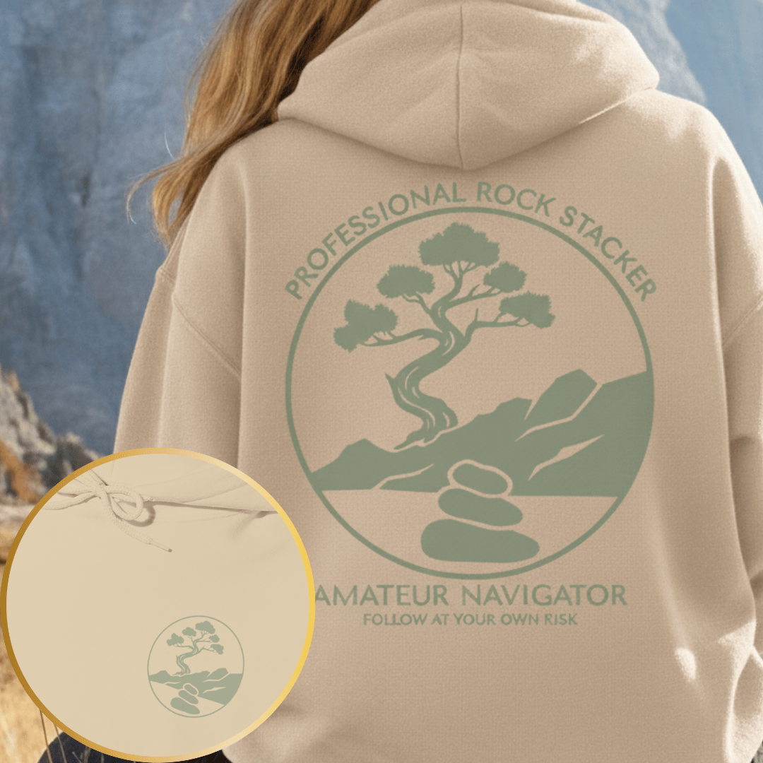 Printify Hoodie Sand / S Professional Rock Stacker