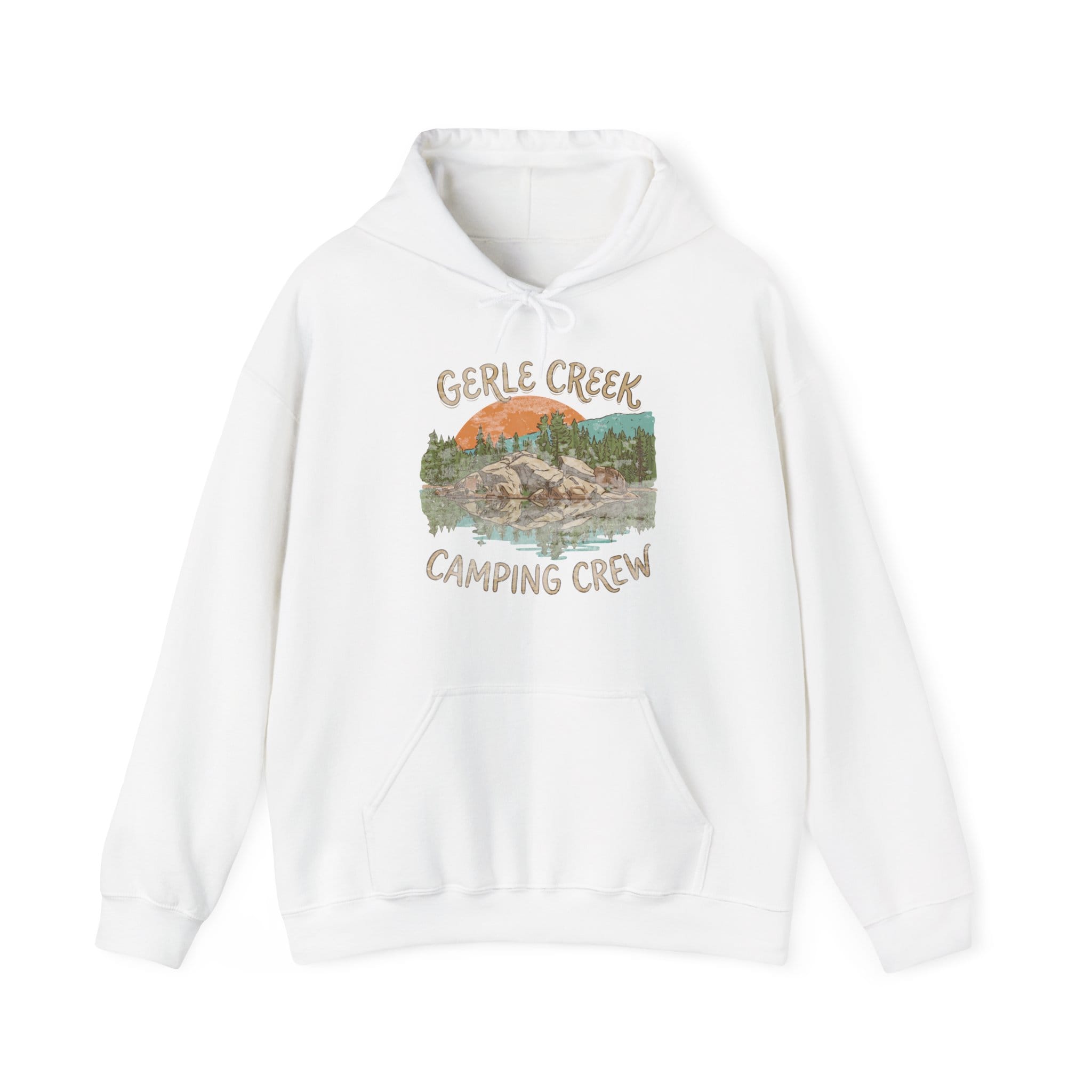 Printify Hoodie White / S Gerle Creek Camping Crew Hoodie