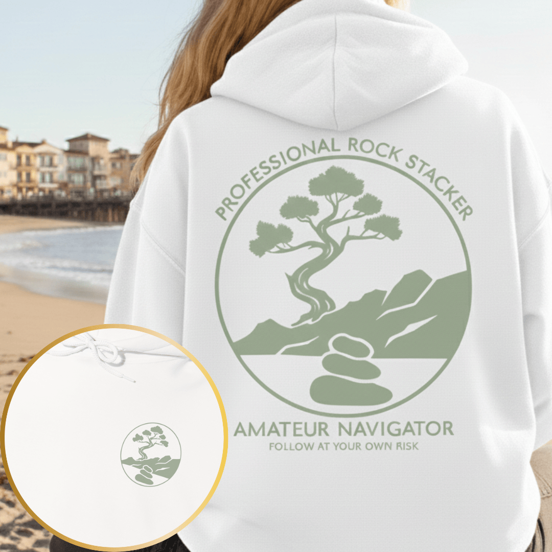 Printify Hoodie White / S Professional Rock Stacker