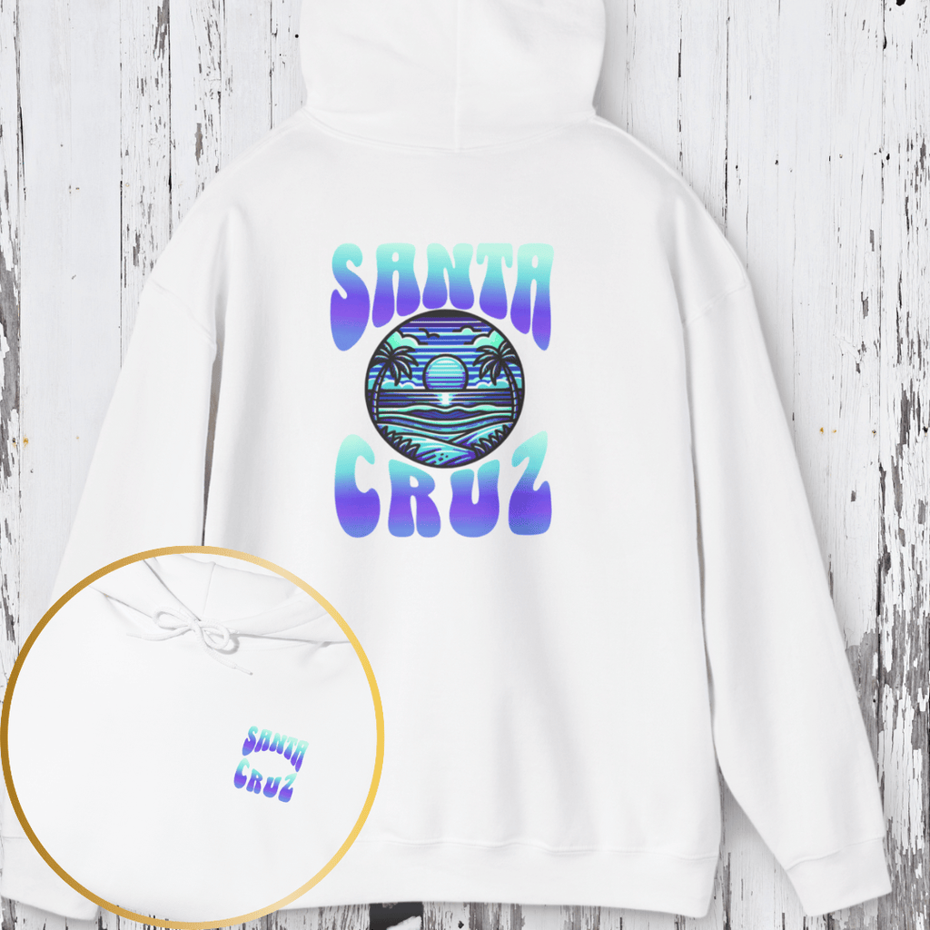 Printify Hoodie White / S Santa Cruz Hoodie Unisex Heavy Blend™ Hooded Sweatshirt