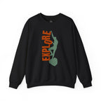 Printify Sweatshirt Black / S Explore