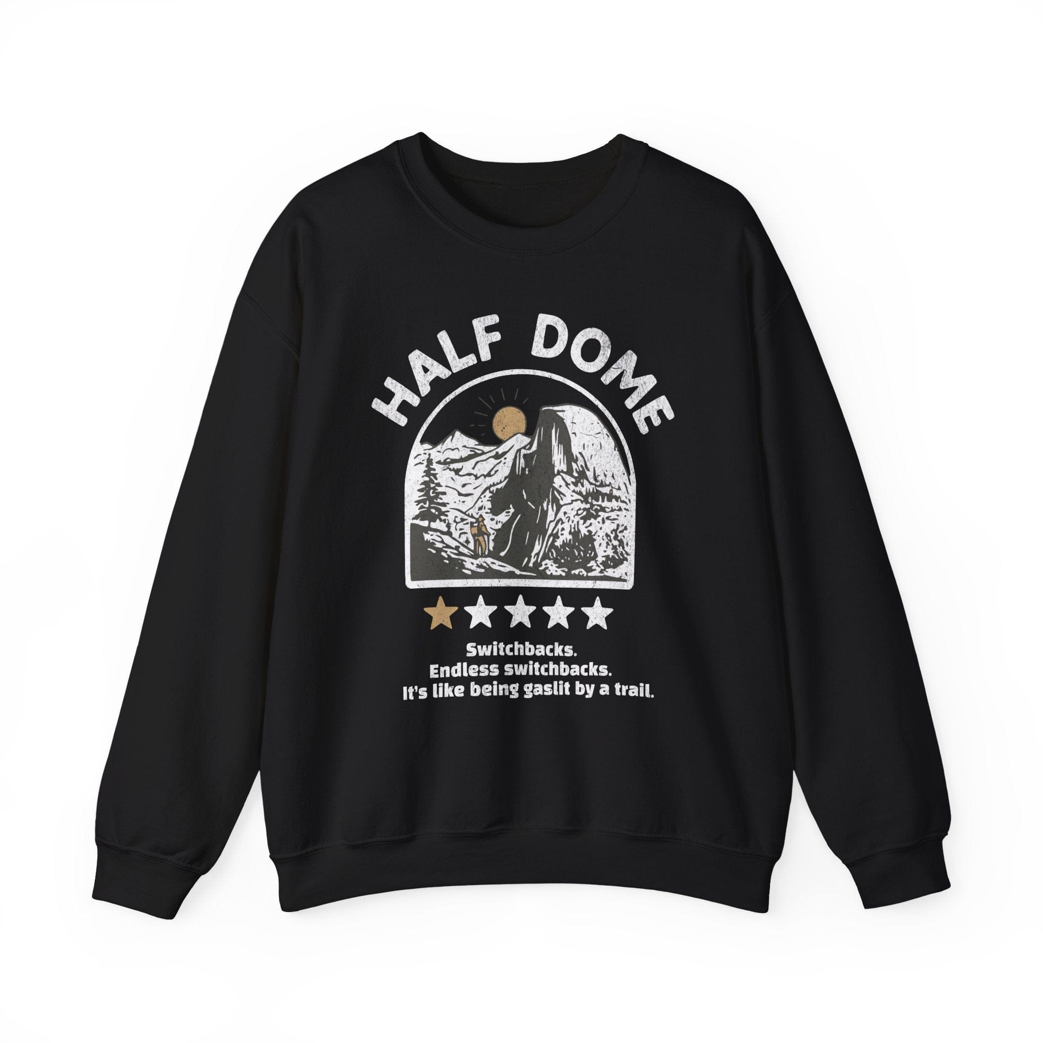 Printify Sweatshirt Black / S Half dome 1 Star