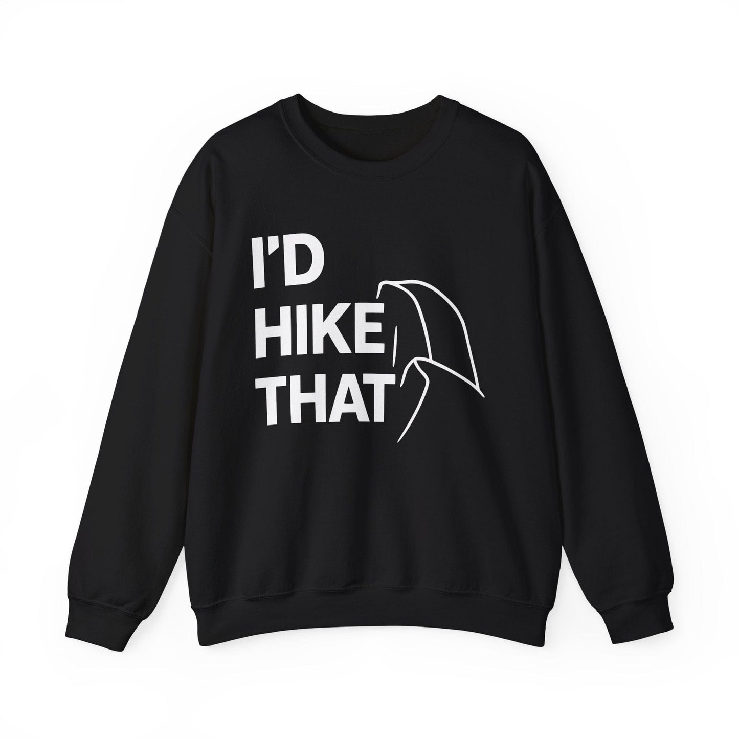 Printify Sweatshirt Black / S I'd I hike that Half Dome