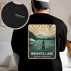 Printify Sweatshirt Black / S Wrights Lake Desolation Wilderness