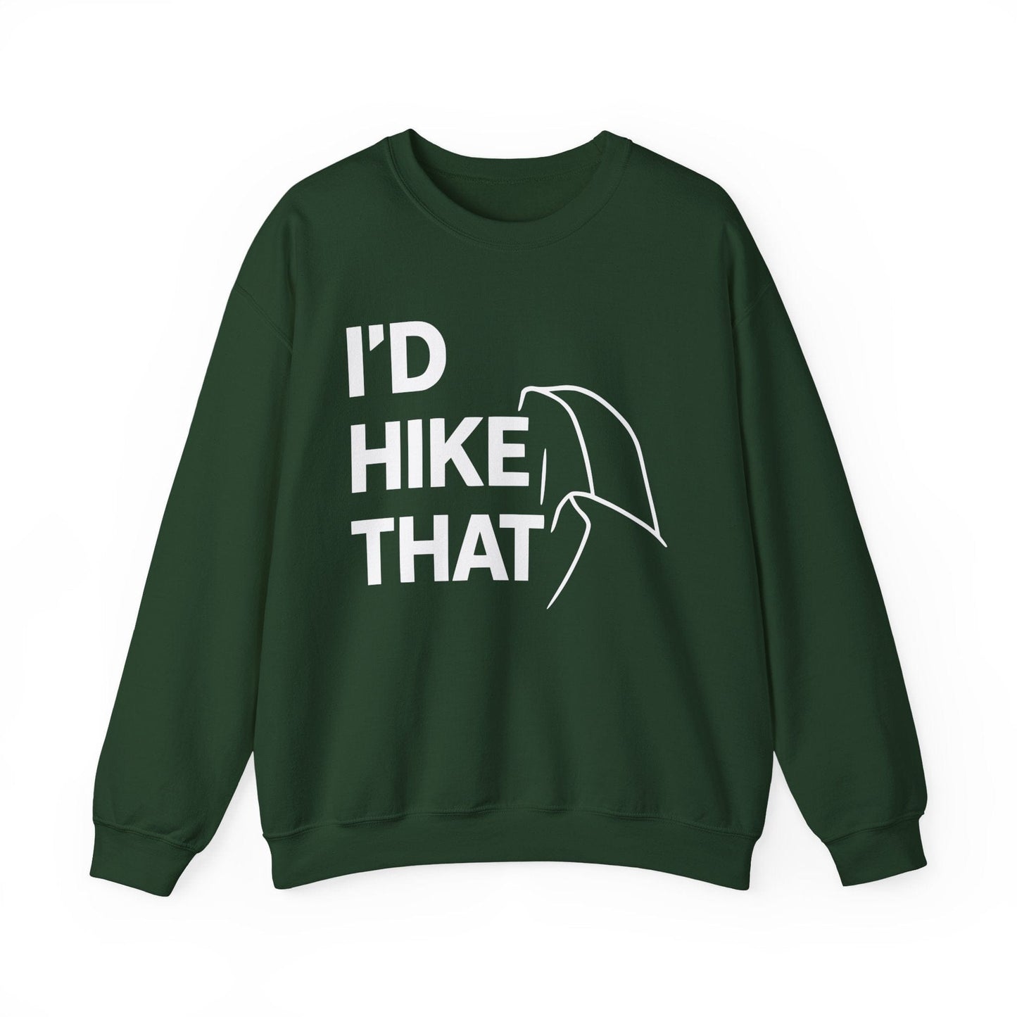 Printify Sweatshirt Forest Green / S I'd I hike that Half Dome