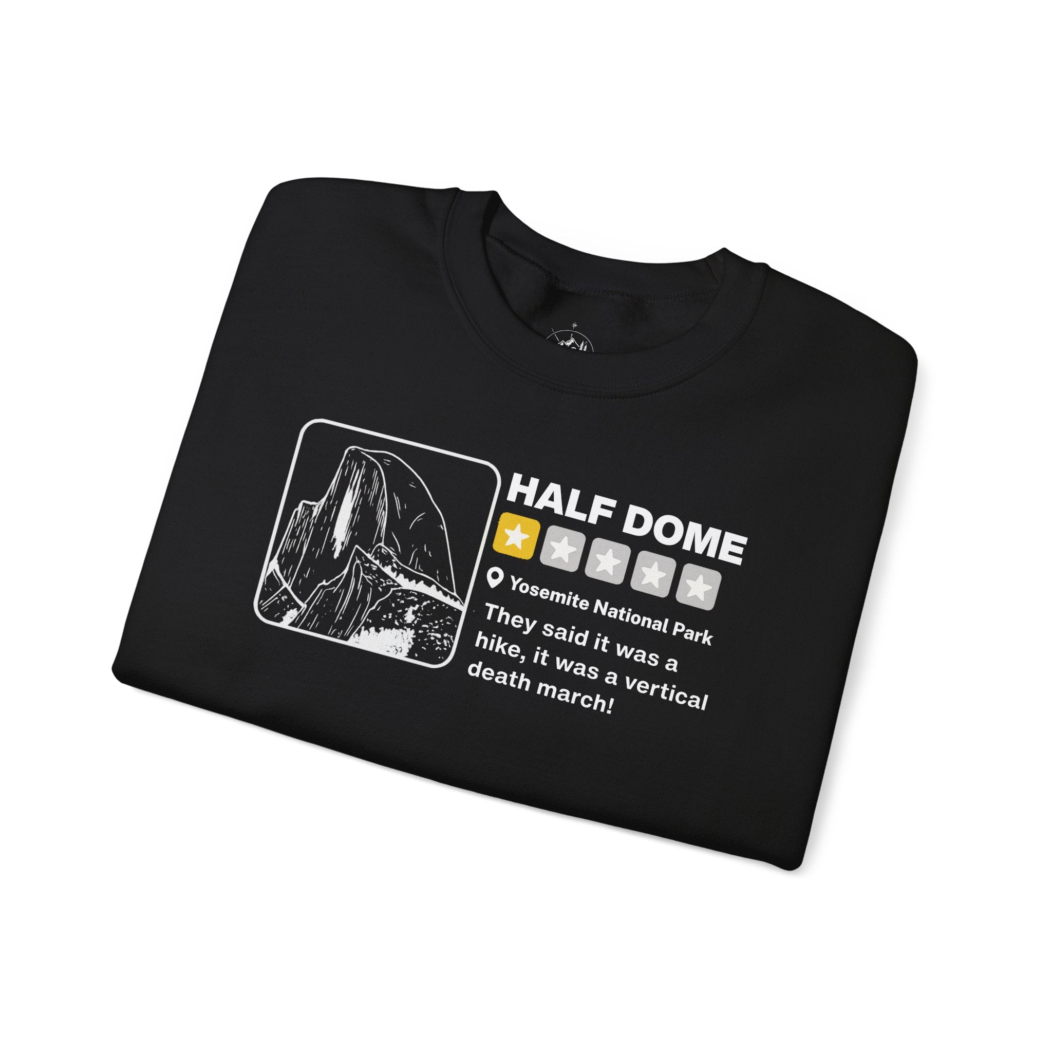 Printify Sweatshirt Half Dome Yelp Death March