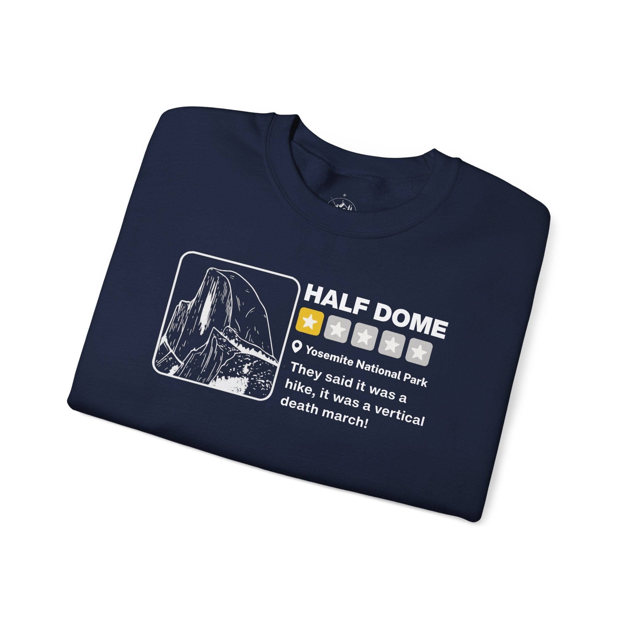 Printify Sweatshirt Half Dome Yelp Death March