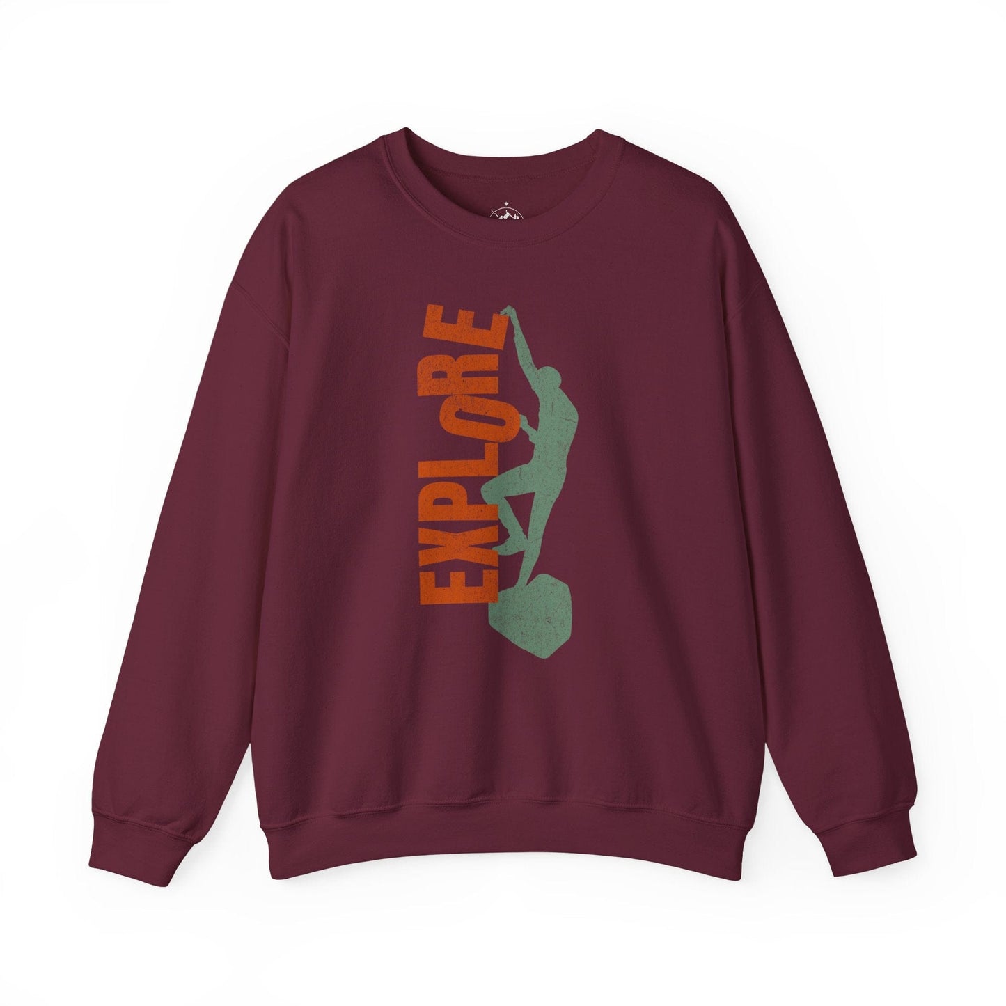 Printify Sweatshirt Maroon / S Explore