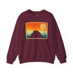Printify Sweatshirt Maroon / S Rainbow Half Dome