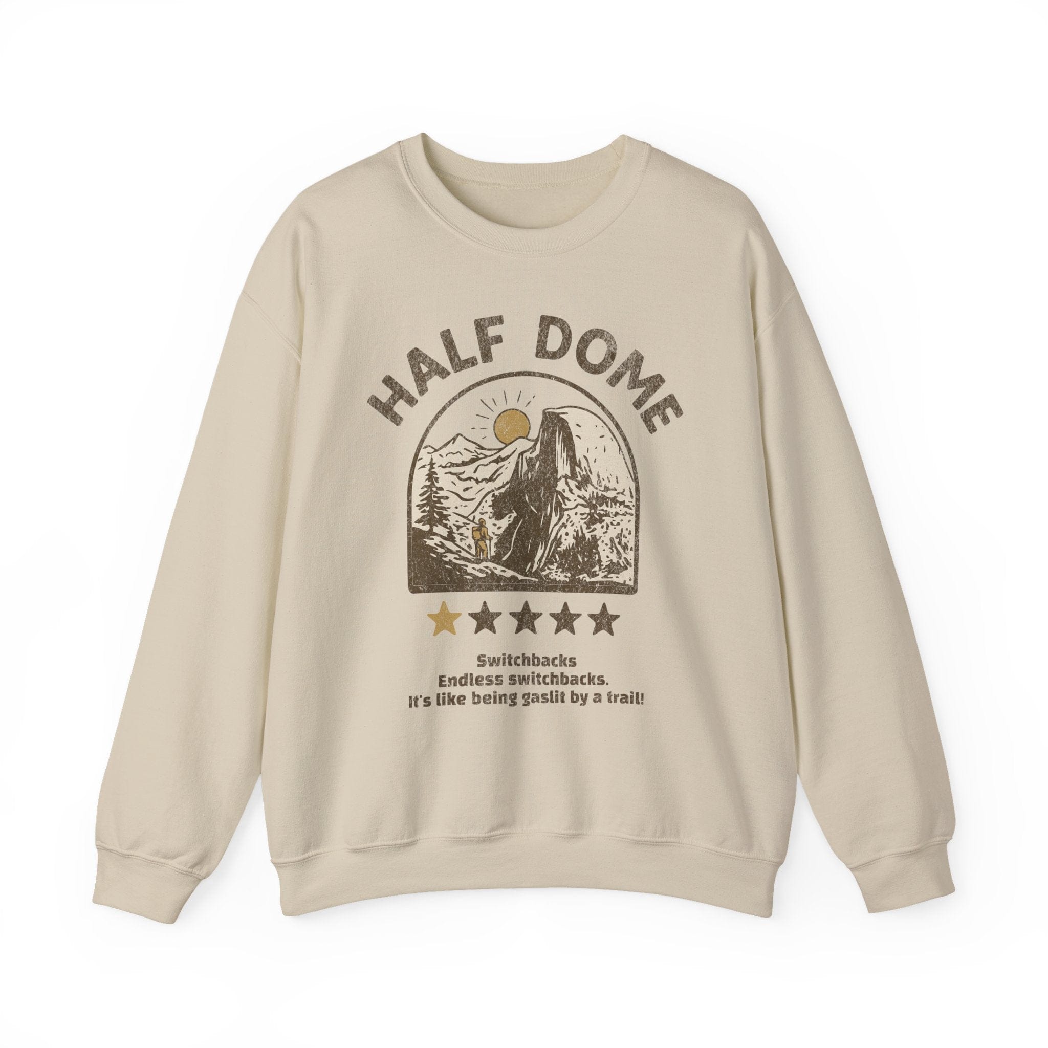 Printify Sweatshirt Sand / S Half dome 1 Star