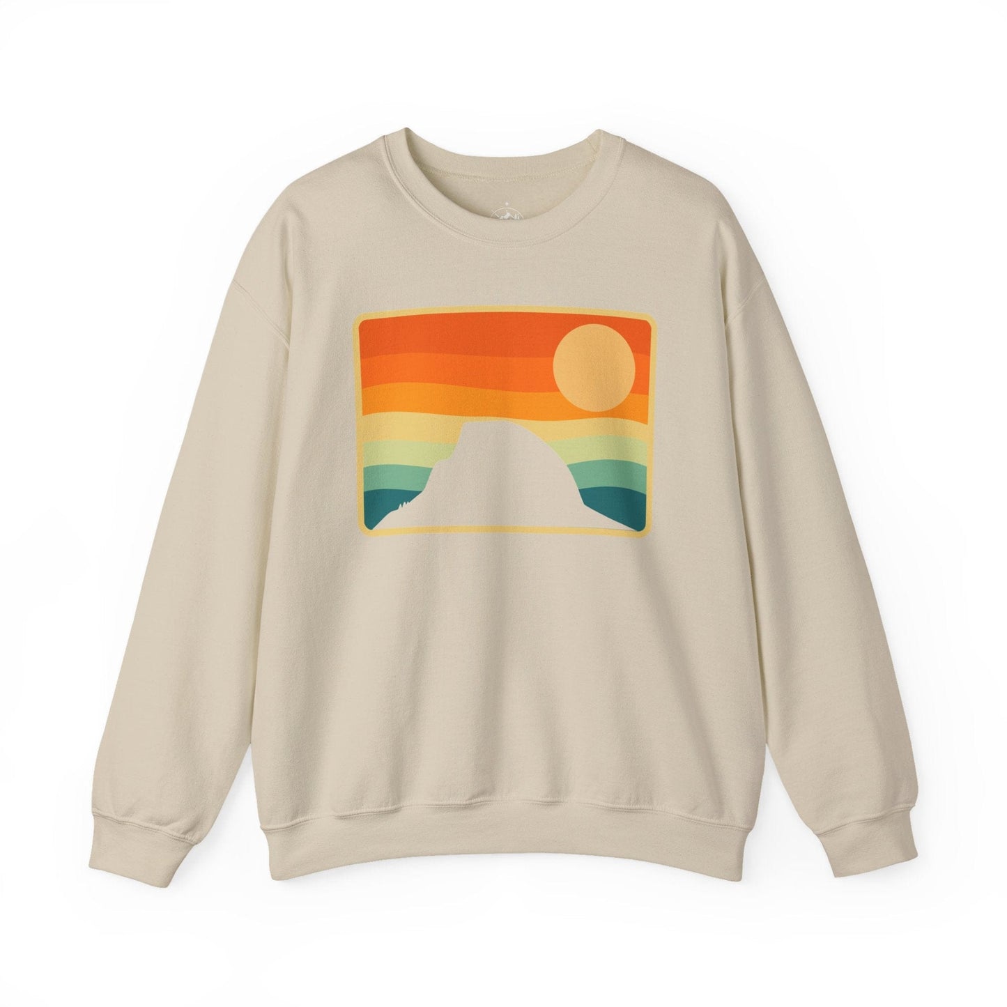 Printify Sweatshirt Sand / S Rainbow Half Dome