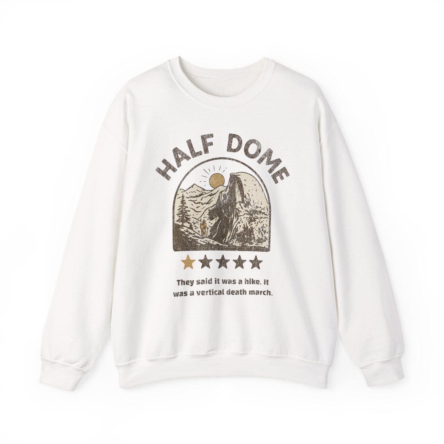 Printify Sweatshirt White / S Half Dome 1 Star Review